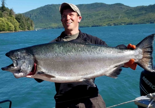 Alaska king salmon fishing