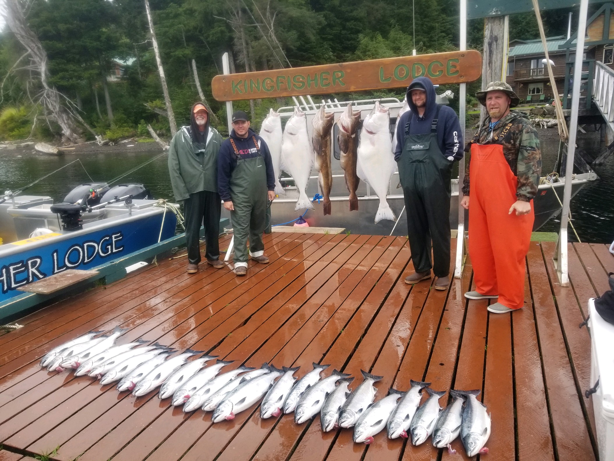 Craig Alaska charter fishing report August 25th. Kingfisher Lodge